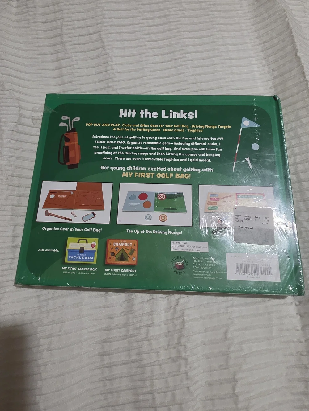 My First Golf Bag Childrens Interactive Book